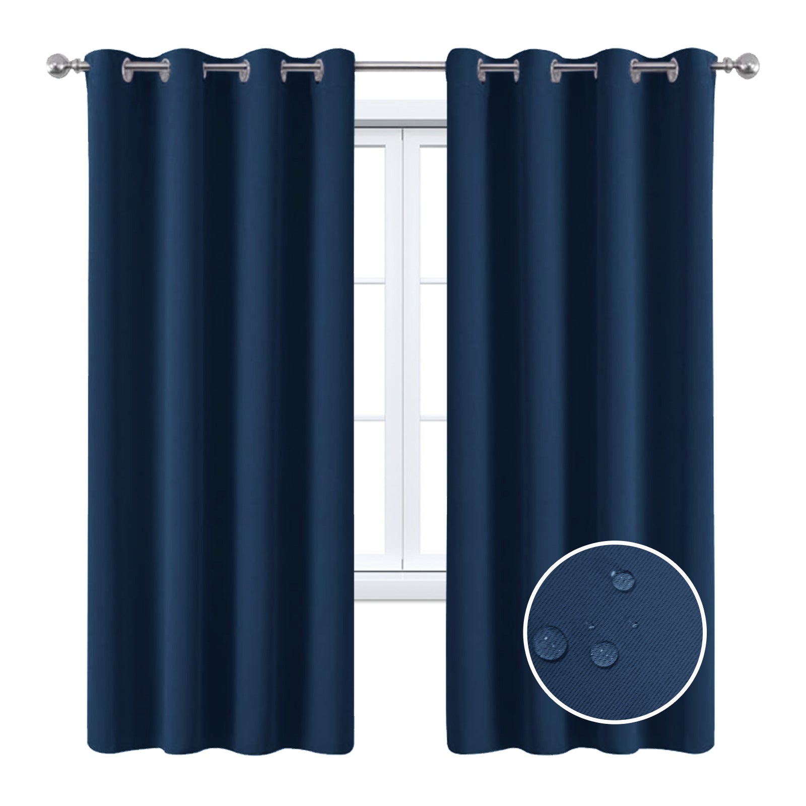 YL-36799 factory wholesale cross-border full blackout cloth solid color balcony sun protection heat insulation outdoor waterproof curtain