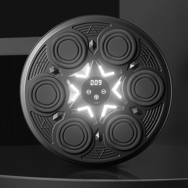 TEMU Music Boxing Machine, Interactive Punching Trainer With Free Boxing Gloves, Wall Mounted Electronic Boxing , 9 & 9 , For Children's Day Gifts,