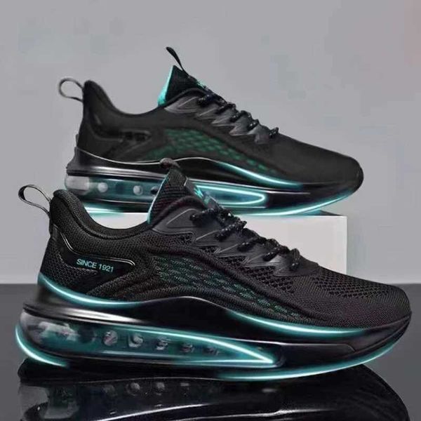 Mens Running Shoes Air Almofada masculina Primavera e outono Novo moderno respirável Bottom macio masculino Sneakerc241216