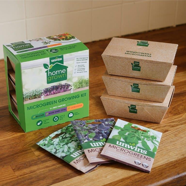 Unwins Homegrown Microgreen Growing Kit