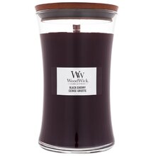 Woodwick Black Cherry Vase (Sort Cherry) - Duftlys - 85 g