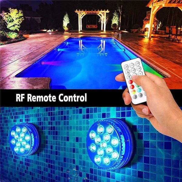 Upgrade Submersible Light IP68 Underwater LED Night Light Pool Light for Outdoor Vase Fish Tank Pond Disco Wedding PartyLX241026