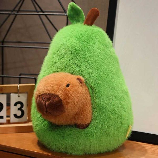 Adorable Capybara In Plushie Soft Fuzzy Plush Pig Hide In Adorable Plush Capibara Toy Throw Pillow Birthday Gift X241028
