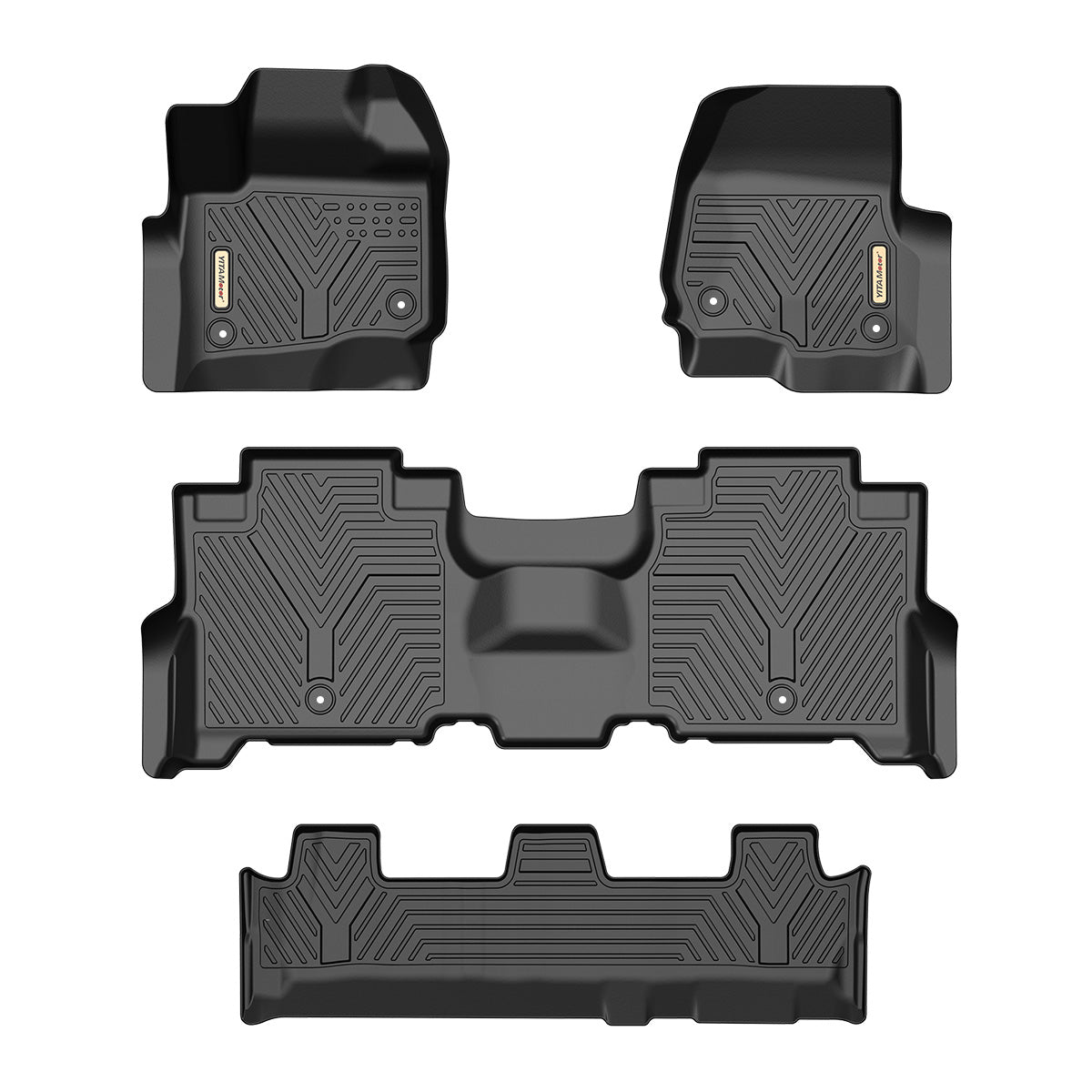 YITAMOTOR® 2018-2025 Ford Expedition-Expedition Max with 2nd Row Bench Seat Floor Mats, Front 1st & 2nd 3rd Seat