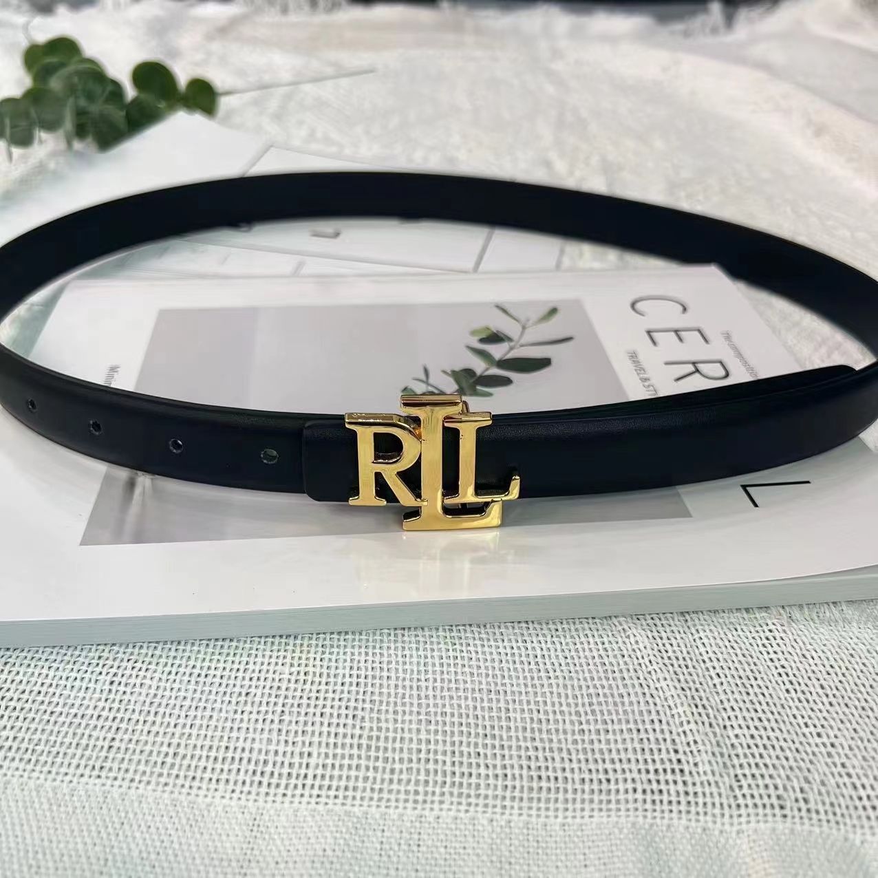 Best Designer Belt RLL Belt Women&#039;s Letter Gloss Buckle Classic French Belt 2.5cm Classic fashion
