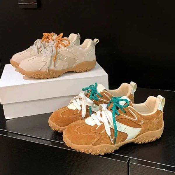Sapatos casuais marcas originais femininas tênis de moda de moda up Faux Suede Design Light Light Non Slip Casual Shoes para mulheres Zapati