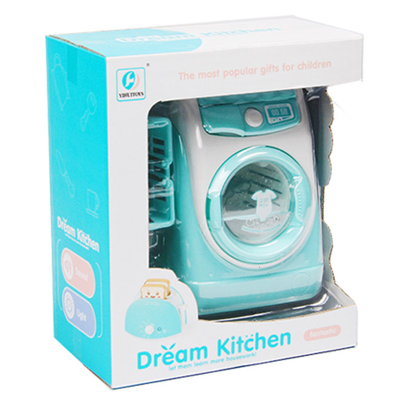 Mini Kitchen Set Girls Simulation Household Appliance Pretend Play Toys For Kids Washing Machine