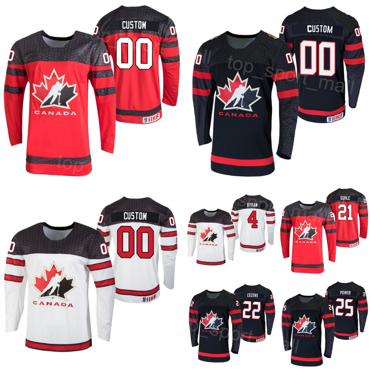 Canada Hockey Jerseys 2024 IIHF World Championship 8 Michael Bunting 13 Brandon Tanev 22 Dylan Cozens 38 Brandon Hagel 80 Pierre-Luc Dubois 88 Andre