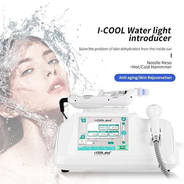 I-Cool Plus Advanced Mesotherapy Injector Skin Rejuvenation Face Repairing Deep Clean Hydrating Water Light Meso Gun Ice Hammer Face Care In