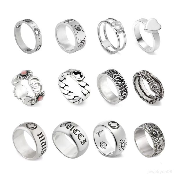Mens Womens Designer Rings Shape Silver Couples Ring High-Quality Version Spot Wholesale Luxury Jewelry