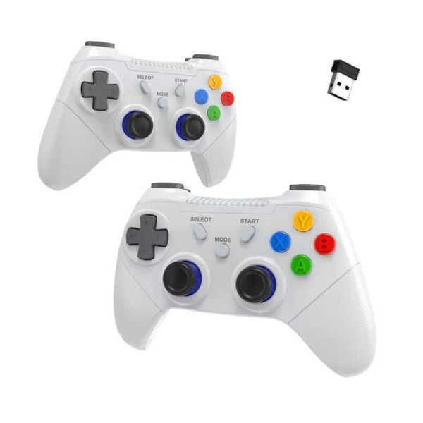 Game Controllers Joysticks Doubles wireless controller one to two game controller 2.4g TV box emuelec TV Android z250210