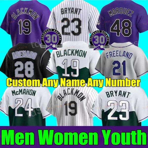Baseball Jersey Kris Bryant Charlie Blackmon Todd Helton Larry Walker Wilson Grichuk C. J. Cron Ryan McMahon Brendan Rodgers Nolan Jones Tog