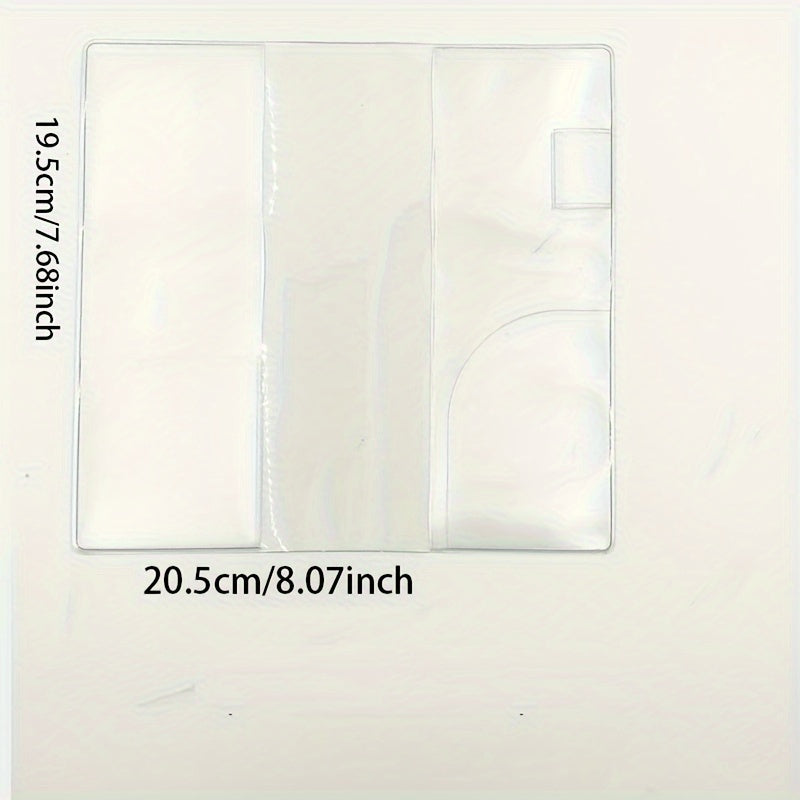 TEMU Fromthenon Transparent Pvc Protective Cover For Ho-bo Planner Diary Journals Notebook Case School Supplies