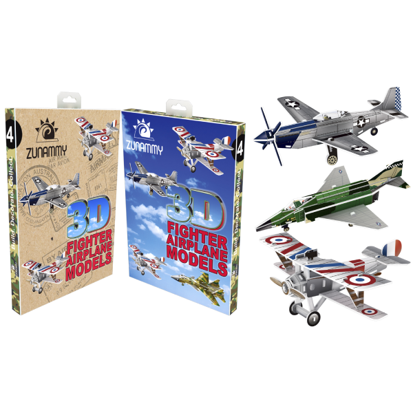 3D Puzzle Pop-up Model - Fighter Planes