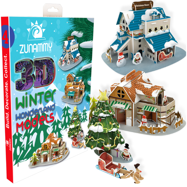 3D Puzzle Pop-up Model - Winter