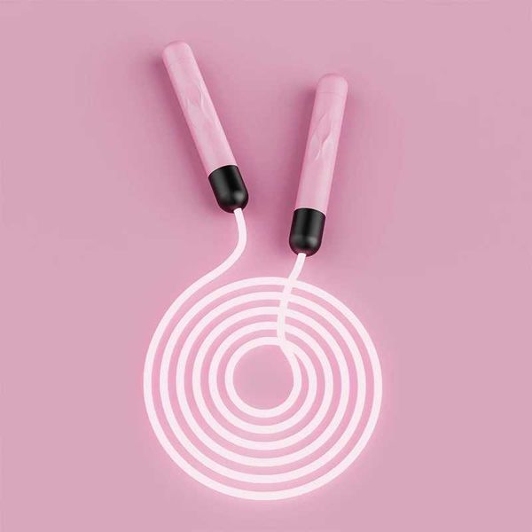 2.8m Adjustable Luminous Skipping Rope Night Glowing Jump Ropes Training Exercise Equipment LED Light Up Outdoor Sports SuppliesXJ240820