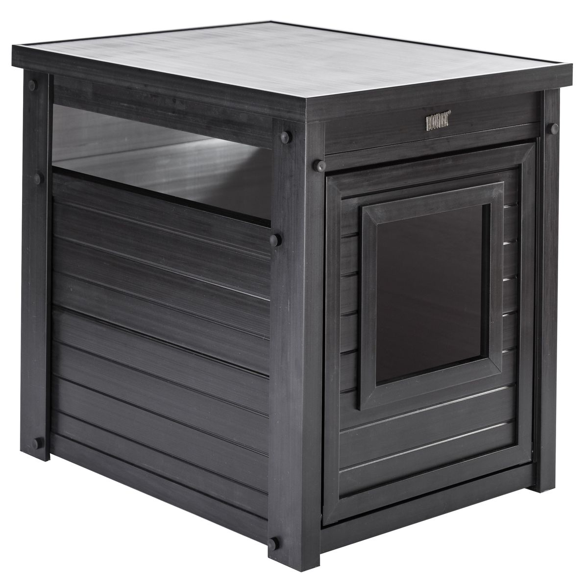 Litter Loo® ECOFLEX Cat Litter Box Cover, End Table - Espresso