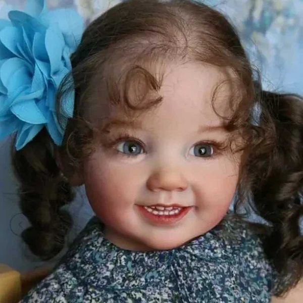 Dolls 28inch Doll Kit Cammi Baby Toddler Smile Face Doll Parts Soft Touch Fresh Color With BodyL24731