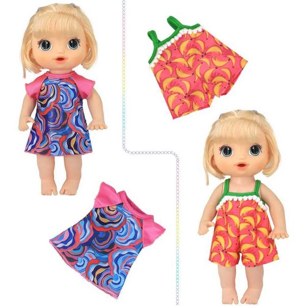 12Pcs Baby Doll Clothes Doll Dresses Jumpsuit Swimsuit Handmade Girl Doll Princess Dress Colorful Dolls Outfits for Girls GiftsT250111