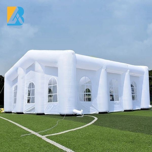 Personalized 10X10X5 Meters White Inflatable Festival Tent for Event Equipment Rentals