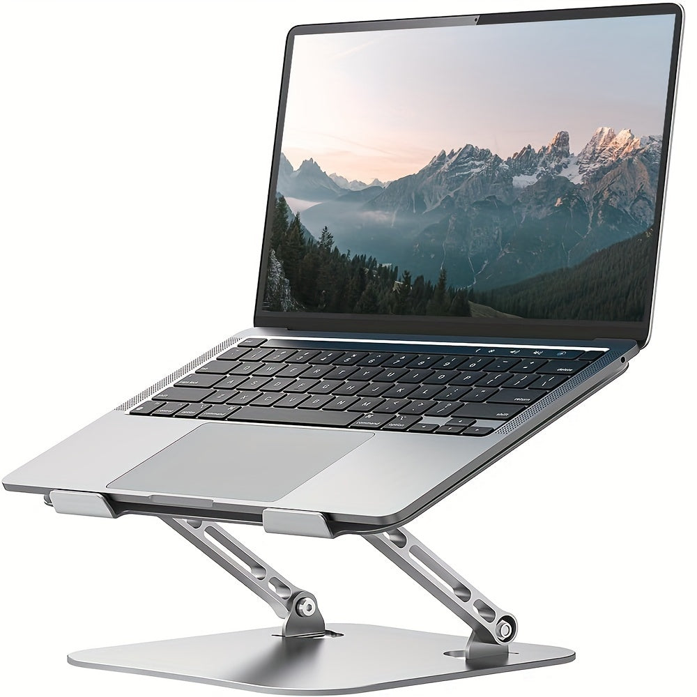 TEMU Laptop Stand Adjustable Computer Stand Sturdy Aluminum Laptop Stand Foldable Laptop Stand Portable Laptop Stand For 11-16 Inch Laptops, Tablets,