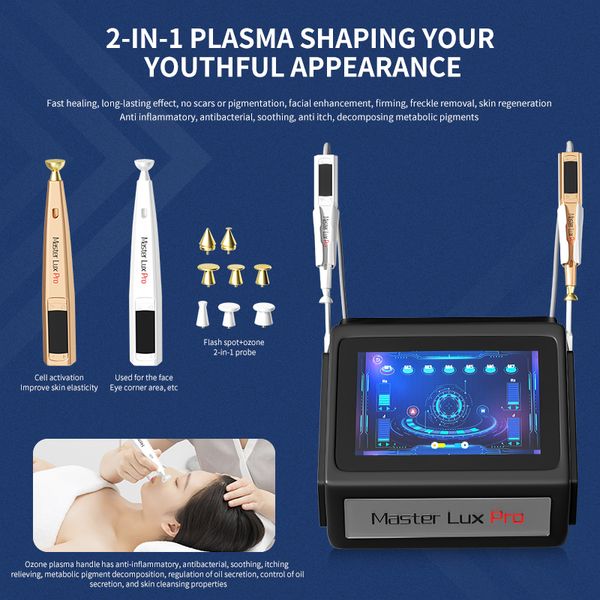 Popular 2 In 1 Cold Plasma Machine Beauty Eye Lift Skin Inflammation Acne Treatment Plasma Beauty Device
