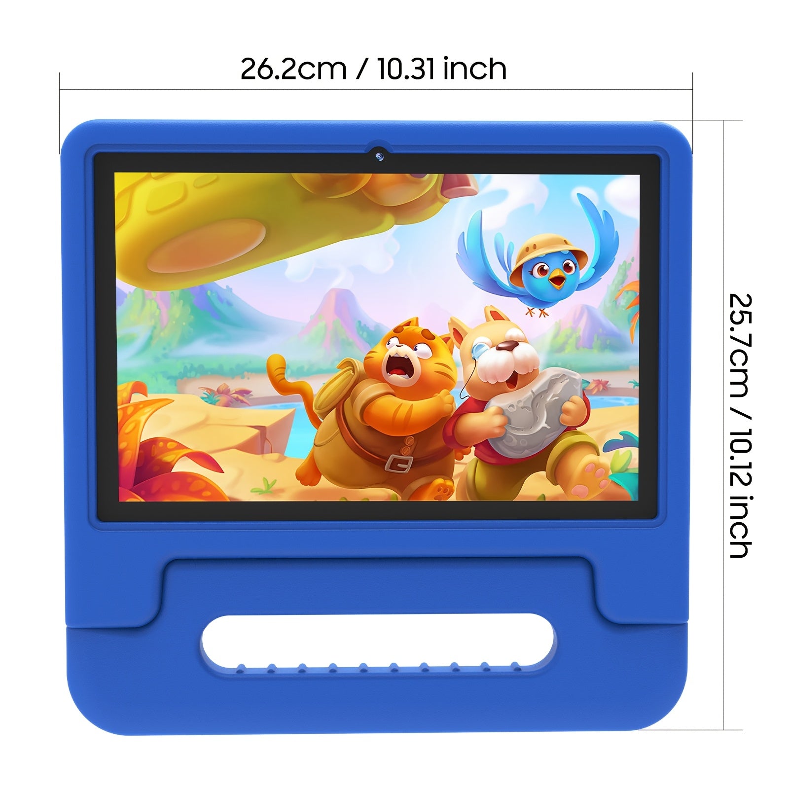 TEMU Apolosign 10.1" Kids Tablet, 13, (2+2)gb+32gb, Dual Camera, 5 Million Pixels+2 Million Pixels, 1280*800, 4-core, Content , Drop Protective Case,