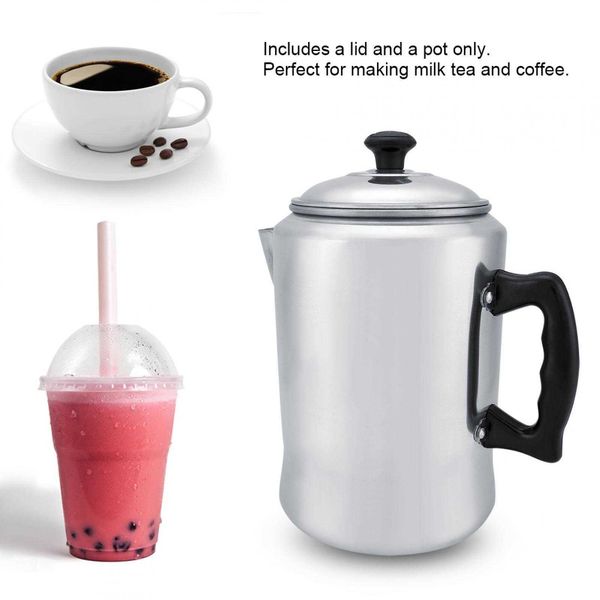 Coffee Pots Aluminum Coffee Maker Aluminum Alloy Coffee Maker Pot Percolator Tea Kettle Stove Top with Lid Coffee Maker accesor P230508