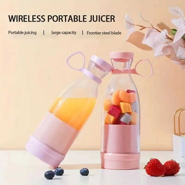 1pc Household Multifunctional Juicer Fruit Electric Juicer Cup Small Portable Mini Wireless Blender Juicer Small ApplianceXJ241227