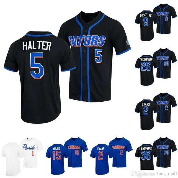 Custom Florida Gators baseball jersey Brandon Sproat BT Riopelle Colby Halter Hunter Barco Jac Caglianone Josh Rivera Jud Fabian Mac Guscett