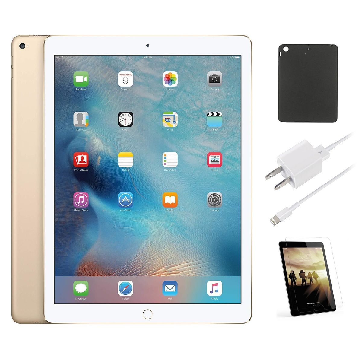 Apple® iPad Pro 9.7" Bundle with Case, Charger & Screen Protector (32GB) - Gold