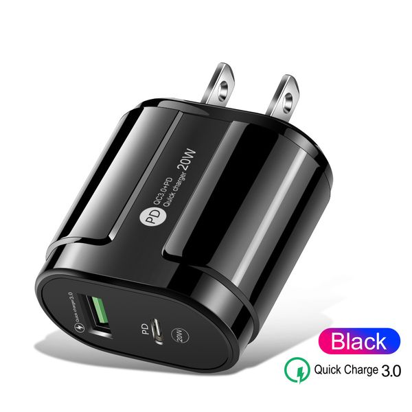 PD Mobile Phone Home Charger Power Adapter USB Dual Port Fast Charging Chargers
