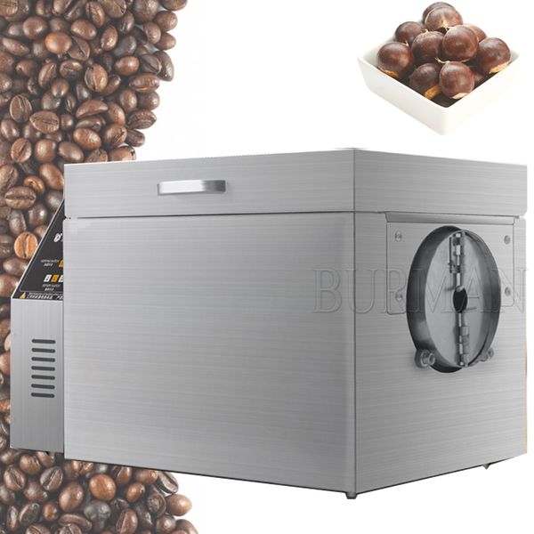 Electric Rotary Drum Nut Roaster Roasting Machine Grains Dryer Chestnut