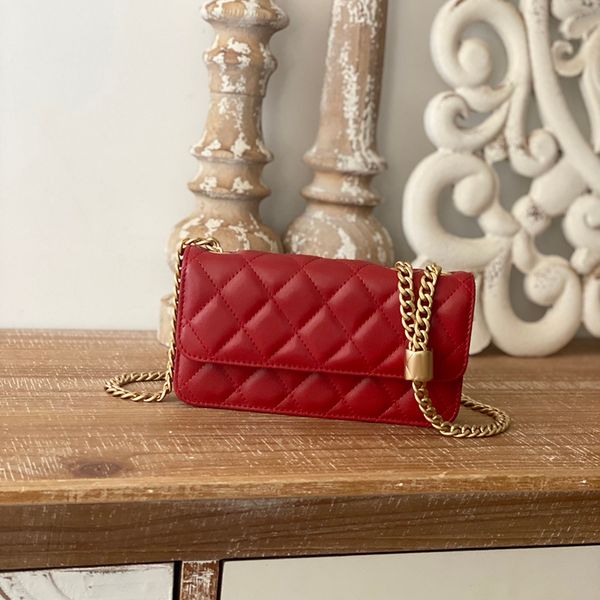 10A Mirror quality Flap Phone Holder With Chain Bag Luxury designer Cross Body Bags WithBox C179