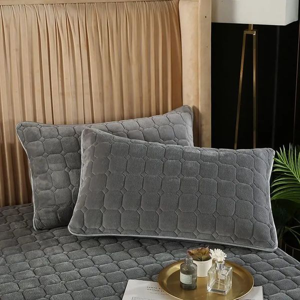 Pillow Case Milk velvet cotton pillowcase suitable for childrens winter coral velvet pillowcase thickness 48cm X 74cm pillowcase 241107