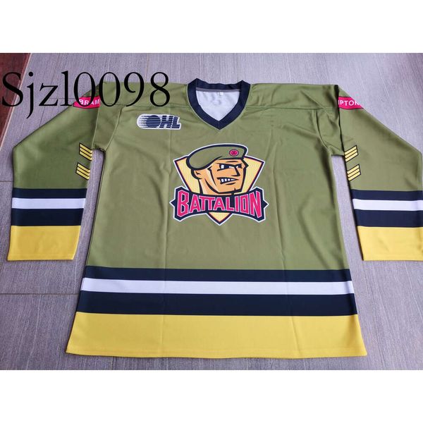 SJ98 Hockey jerseys Physical photos Brampton Battalion green blank Men Youth Women High School Size S-6XL or any name and number jersey