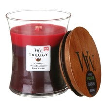 Woodwick Sun Ripened Berries Trilogy Vase (Sun Ripened Berries) - Duftlys - 609,0 g