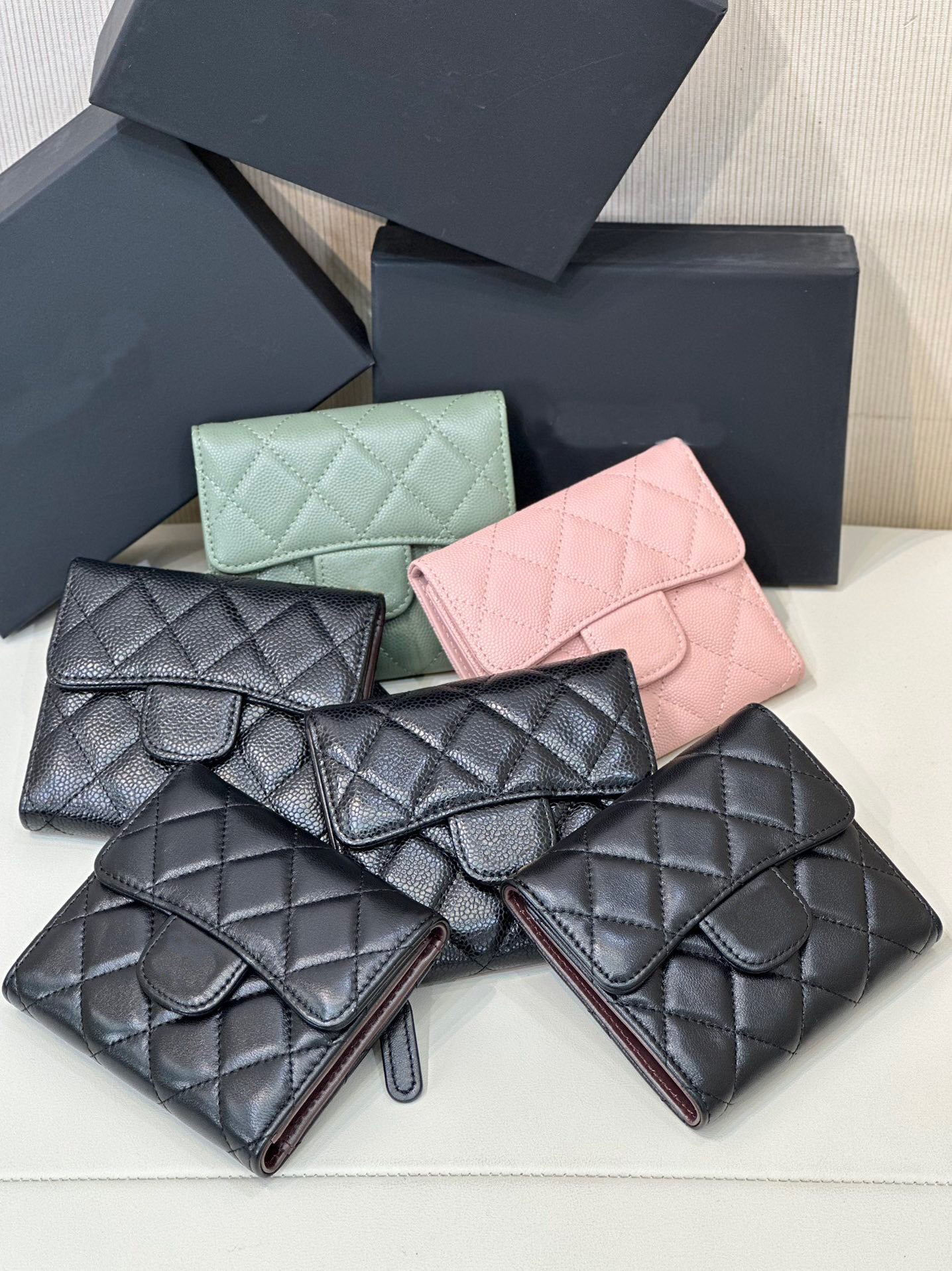 10A classic best quality genuinel leather women card holders with box luxurys designers wallet womens purese credit passport