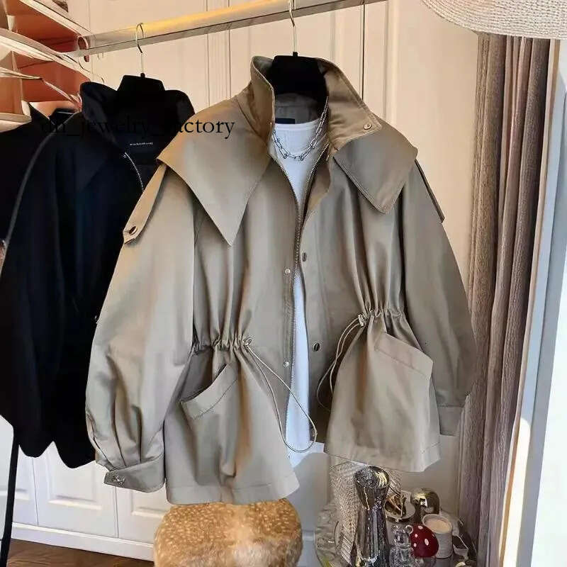 Women&#039;s Jackets Long-Sleeved Casual Short Trench Waist Party Design Jacket Chic Girls Comfortable Fashion Korean Vintage Tops For Women aa7