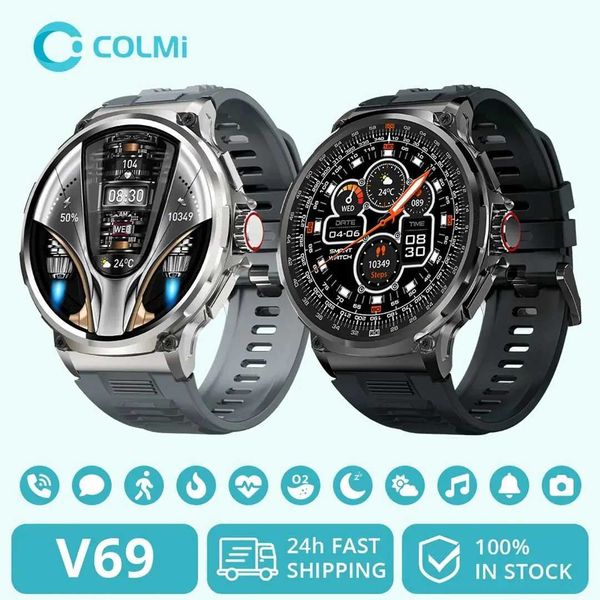 Smart Watches COLMI V69 1.85-inch high-definition Bluetooth call smartwatch mens sports fitness tracker heart monitor 710mAh Xiaomi Android