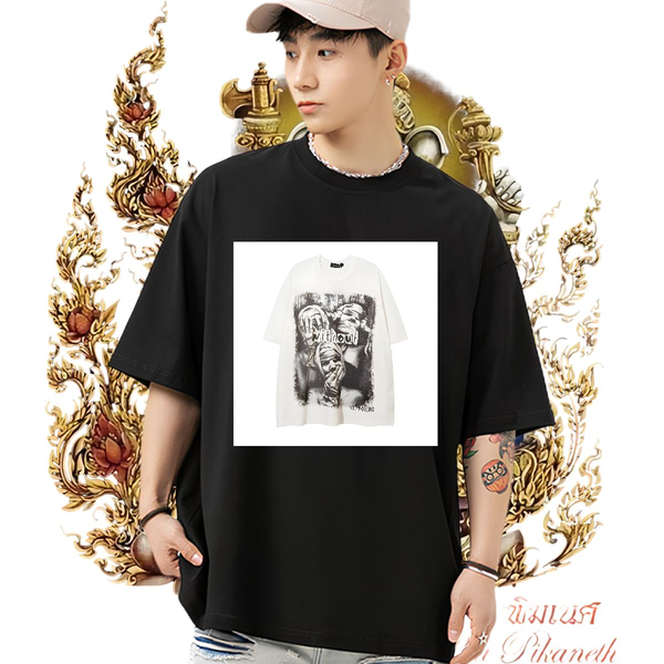 DIY Man T Shirts Custom Printing Hip Hop Men Tees Cotton Breathable Soft Loose Fit Tops Shirt