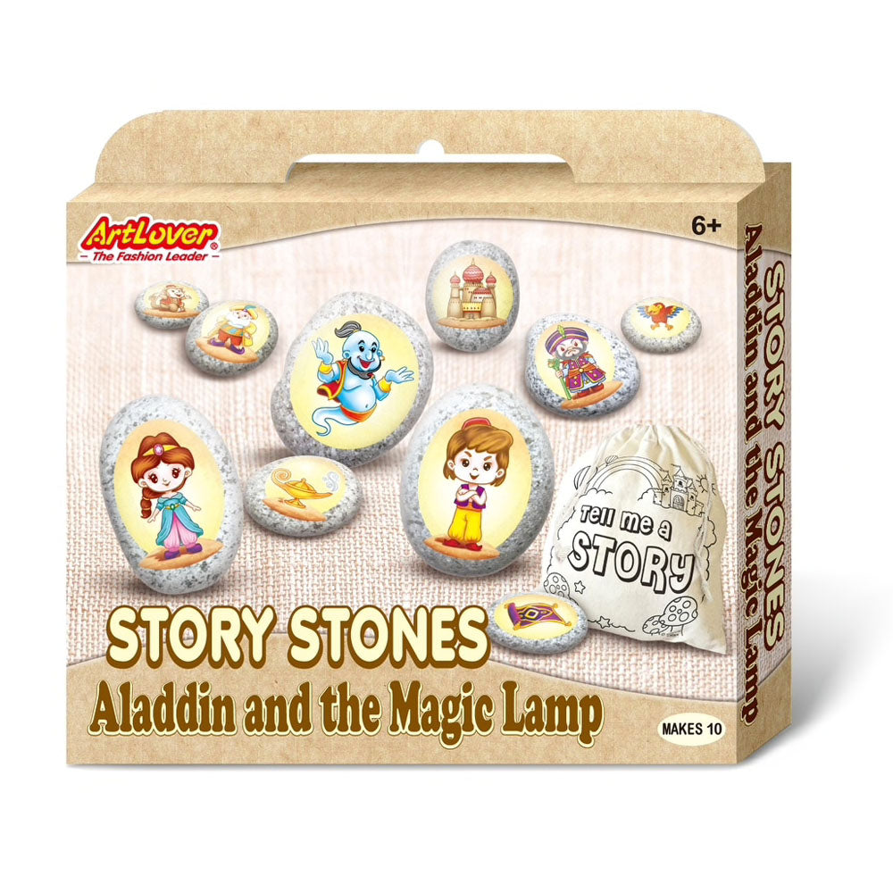 ArtLover® Story Stones Craft Kit - Aladdin And The Magic Lamp