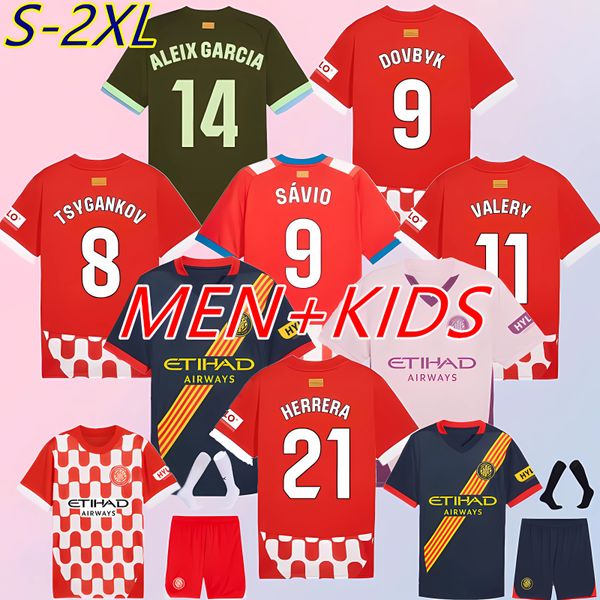 24 25 Girona FC soccer jersey STUANI CASTELLANOS VALERY TONI BORJA VILLA ALEIX GARCIA 2024 2025 home Maillots shirts Camiseta de foot Men ki