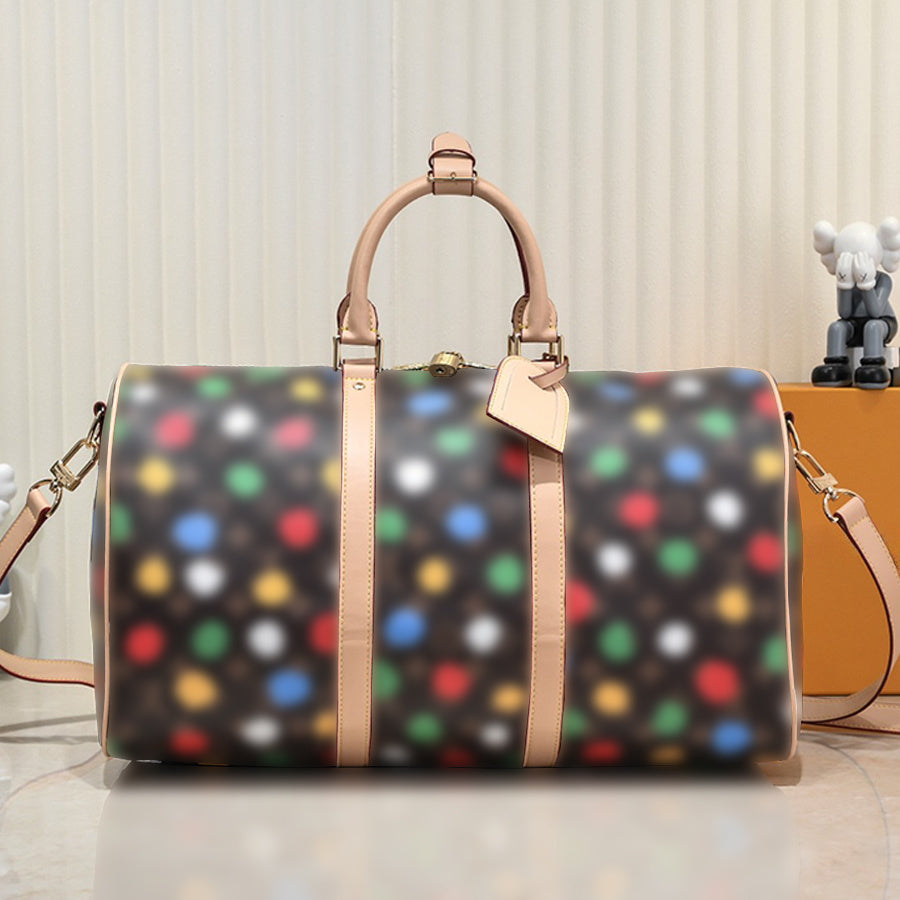 Duffel Bags Travel Bag Keepall 45 Tote Duffel Bags Handbag Women Men Designer Genuine Leather Large Capacity Classic Keep All Suitcase Shoulder Bag