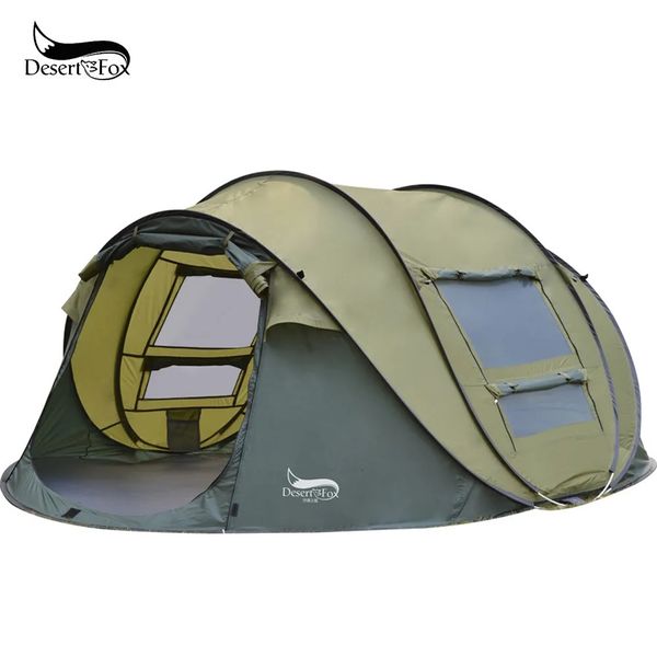 Tents and Shelters Desert Automatic Pop up Tent 3 4 Person Outdoor Instant Setup 4 Season Waterproof for Hiking Camping Travelling 231202