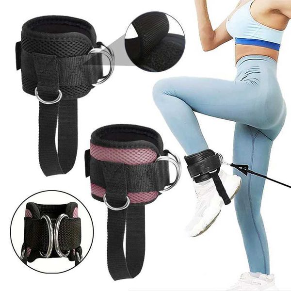 Adjustable D-ring Foot Rope Ankle BuckleGantry BuckleAnkle Protection StrapLeg Strength Training Sports Protective Equipment Y240913