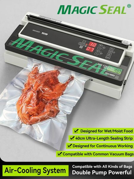 Other Kitchen Tools Vacuum Sealer MAGIC SEAL MS4005 Packaging Machine for Plastic Bags Products Food Storage Containers Mylar Auto Manual Mo