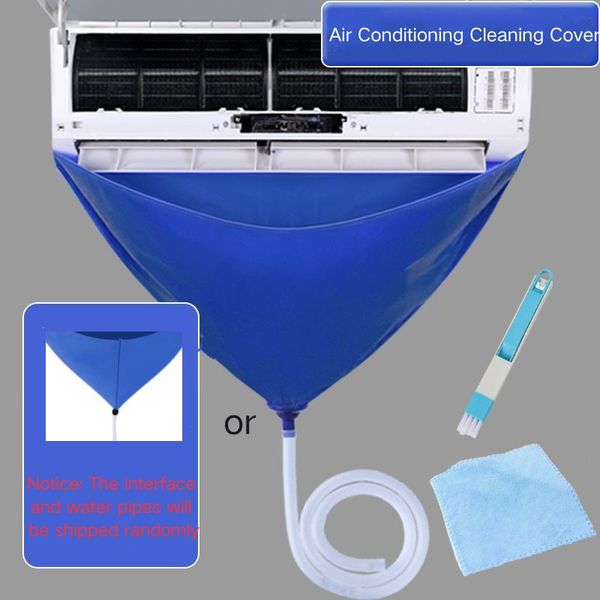 Air Conditioning Cleaning Bag Kit Leak-proof Cover Air Conditioner Cleaner With Water Pipe Brush Disassembly-free Clean Tools