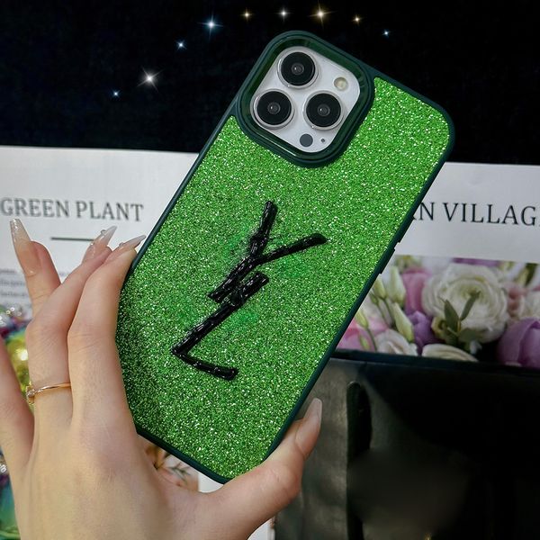 Phone Case Luxury Glitter iPhone Case For iPhone 16 Pro Max 15 Pro Max 14 13 12 11 15 Plus Phonecase Designer Bling Sparkling