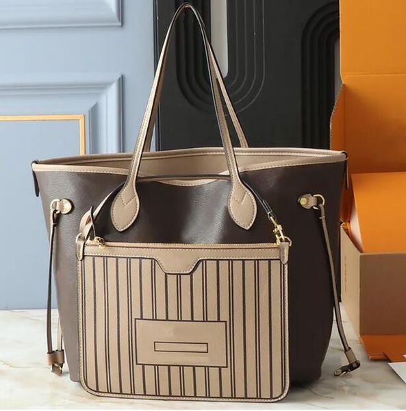 tote inside out 10A tote bags luxury designer lattice 2pcs set bag large totes bags purses genuine leather woman handbag women bags travel b